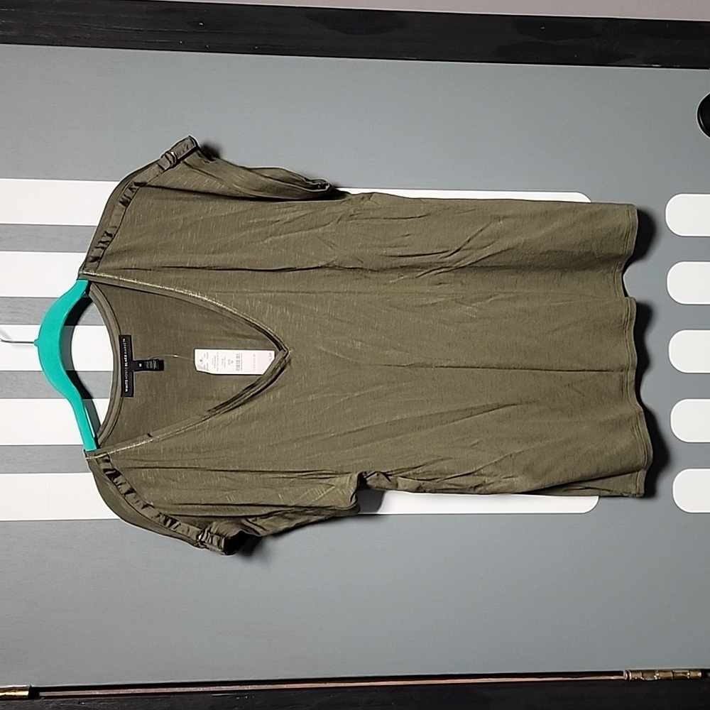 WHBM new size M Utility Trim T shirt